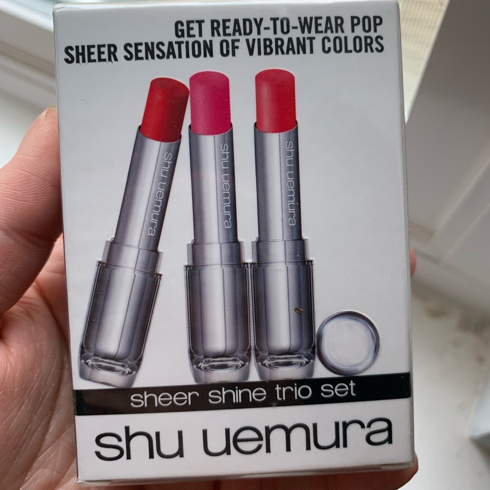 Shu Uemura Sheer Shine Trio Lipsticks Set